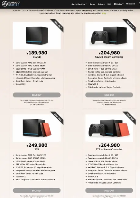备货完全跟不上需求！Steam主机所有型号亚洲售罄