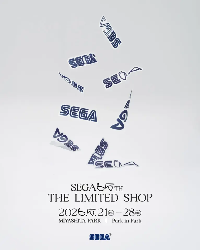 SEGA 65周年纪念快闪店“SEGA 65th THE LIMITED SHOP” 今日亮相东京涩谷·MIYASHITA PARK！