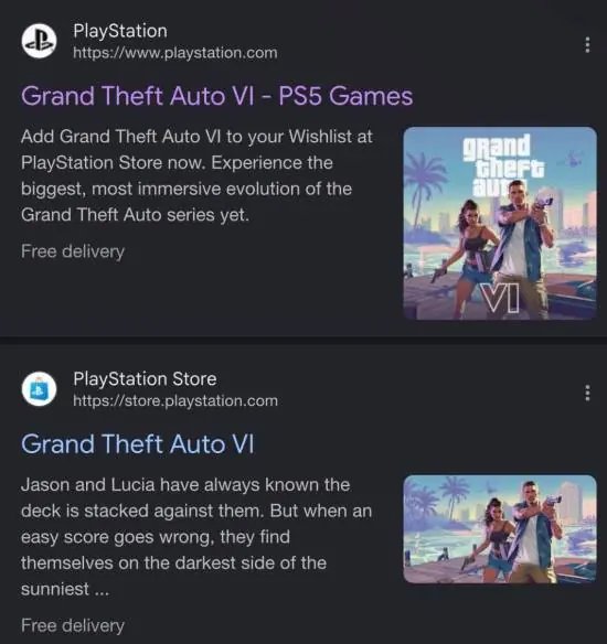 PS商店和PS官网《GTA6》页面惊现“免费送货”提示！