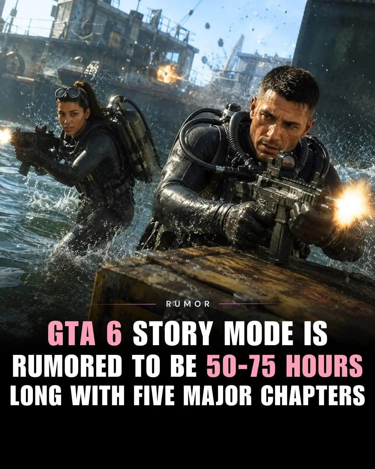 曝《GTA6》主线时长50-75小时！将成R星史上最长剧情