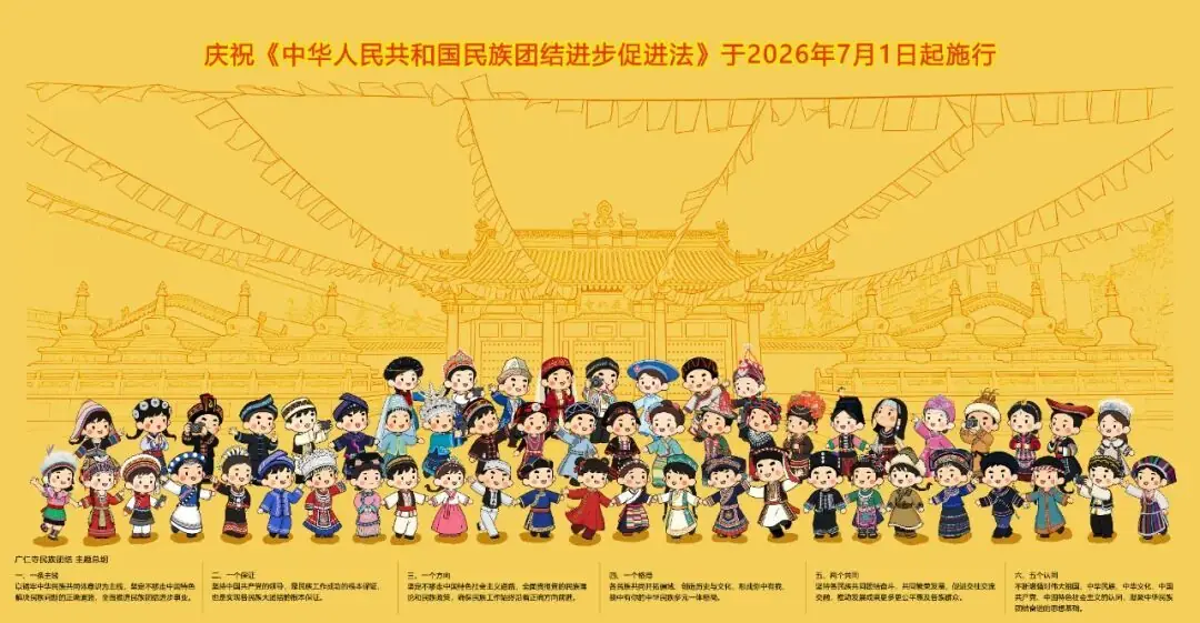 正式施行！西安广仁寺漫解《中华人民共和国民族团结进步促进法》