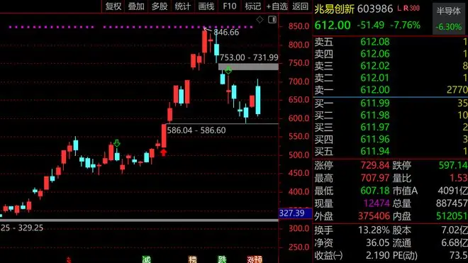 科技股“滑铁卢”背后：8600亿资金激烈绞杀，兆易创新594亿天量刷新记录，宁德时代、中际旭创、寒武纪等龙头全军覆没，后市何去何从？