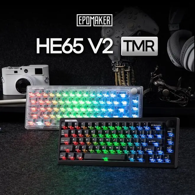 EPOMAKER HE65 V2 TMR磁轴键盘上市：649元，PCB兼容机械轴体