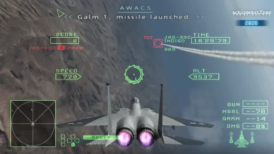 《皇牌空战Zero》PV首曝！4K60帧表现 10月2日登场