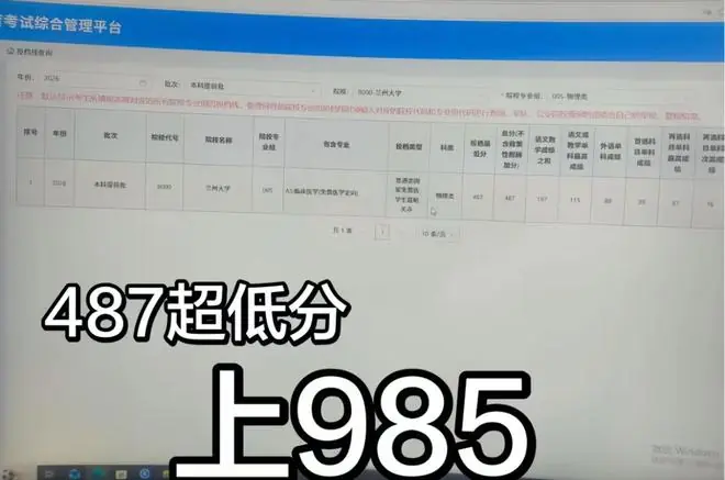 487分上985，512分上211，583分上国防科大，谁才是最强捡漏王？
