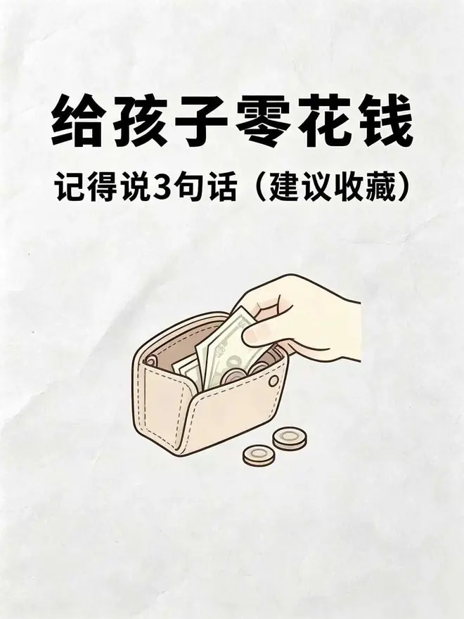 给孩子零花钱，记得说3句话（建议收藏）