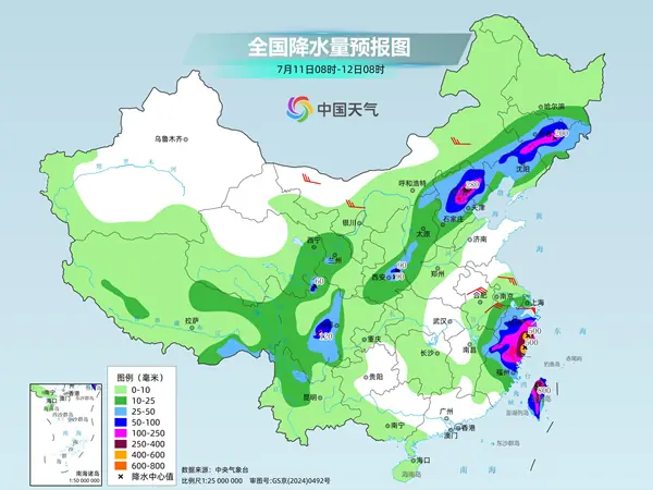 台风“巴威”风雨最强时段到来 中东部高温范围缩减